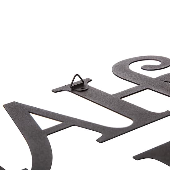 Glitzhome® Black Metal Happy Halloween Wall Sign